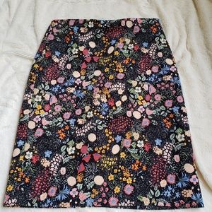 Floral Pencil Skirt